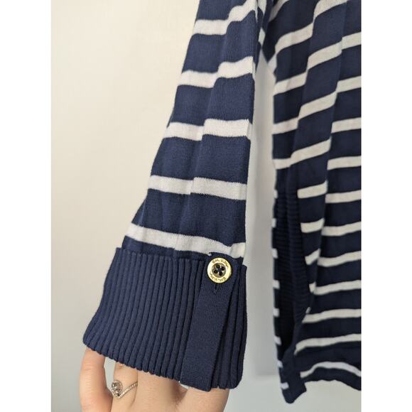 Lilly Pulitzer True Navy Moonlight Stripe Faraway Sweater - Picture 4 of 9